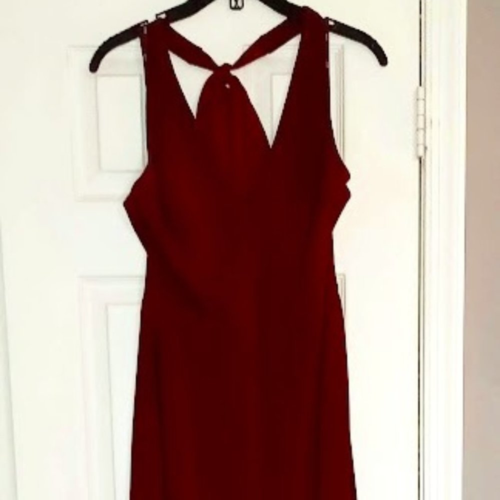 Vera Wang Burgundy Gown, size 8